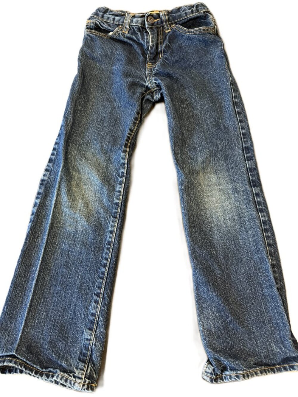 Old Navy Boys Size 8 Bootcut Jeans Dark Wash Denim